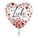 Heliumballon-Geschenk Valentinstag "Ich liebe Dich" Herzchen inkl. Herz-Konfetti - DECORAMI