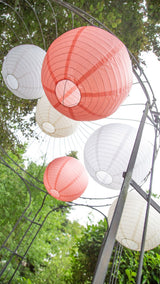 Lampion Ø 35cm Weiß - DECORAMI