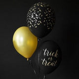 Luftballon Ø 30cm Schwarz Fledermaus 6 Stk. - DECORAMI
