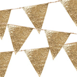 Luxuriöse Wimpel-Girlande Gold - DECORAMI