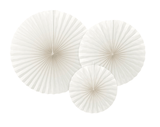 Papier-Fächer-Set (3 Stück) Weiß - DECORAMI