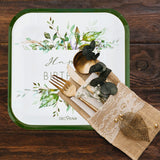Pappteller "Happy Birthday" Botanical 6 Stk. - DECORAMI
