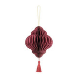 Wabenball Laterne Ø 13cm Dunkelrot - DECORAMI